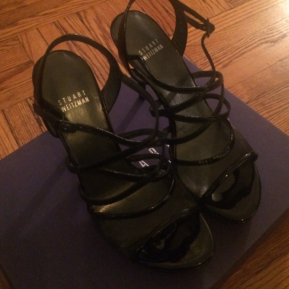 Stuart Weitzman Black Patent Heels 7.5